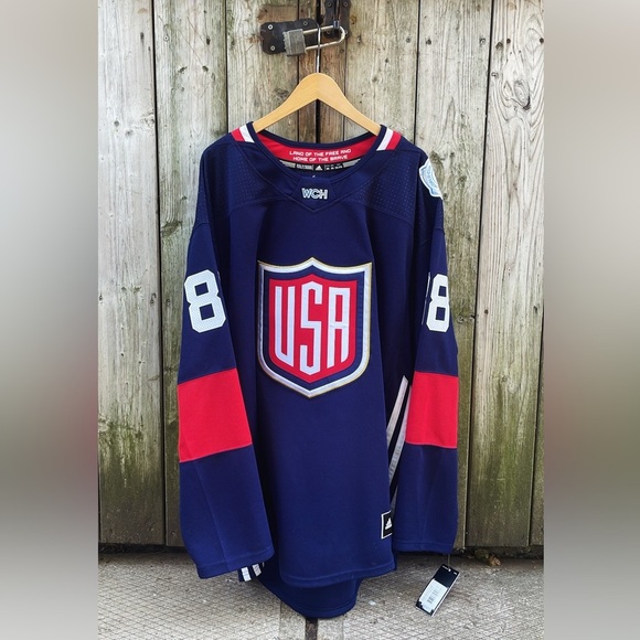 Adidas Team USA 2016 World Cup Of Hockey Patrick Kane Autographed Jersey NWT - Picture 1 of 4